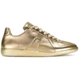 Gold Leather Replica Low Trainer - Margiela